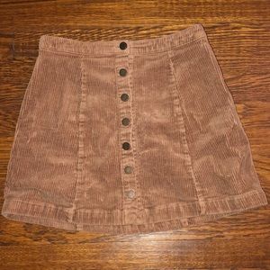 Brown corduroy skirt
